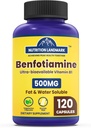 Benfotiamine, 500 mg, bir Fat-minamin Formu, Sağlıklı Metabolism, Ultra-bio B1, yüksek Potency, Gluten-Free, Non-GMO, Vegetarian, 120 Capsules