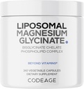 Liposomal Magnezyum Glycinate Supplement, 2Month Supply, Bisglycinate Magnezyum Chelate, Chelated Magnezyum Mineral Pills, BioPerine Black Peppers Capsules Capsules, Non-GMO Vegan, 240 ct