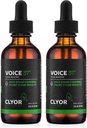 CLYOR Voice37 - Singers Voice Remedy - 2 Pack All Natural Herbal Vocaljp Formula to Lanee Soothe and Relieve Hoarseness Kuru Itchy Throat - Geliştirilmiş Singing ve Konuşma - 2 oz - VOICE3737