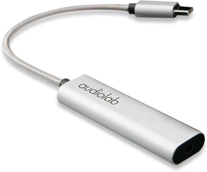 Audilab Φορητό ακουστικό ενισχυτή ήχου Powered USB DAC ακουστικό ενισχυτή για το τηλέφωνο (Android,USB-C Port)