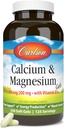 Carlson - Gıda ve Magnezyum Gels, 2:1 - Magnezyum Oranları, 200 mguba Supplement, 100 mg Magnezyum Tamam, Bone Support, Energy Production, 250 Softgels