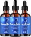 (3 Pack) NöroQuiet Drops - Resmi NöroQuiet Günlük İşitme Desteği Tüm Doğal Temiz Sıvı Kulak Sağlığı için Gelişmiş Formula, Auditory Clarity & İç Kulak Denge Yorumları, 3 Şişe 3 Ay
