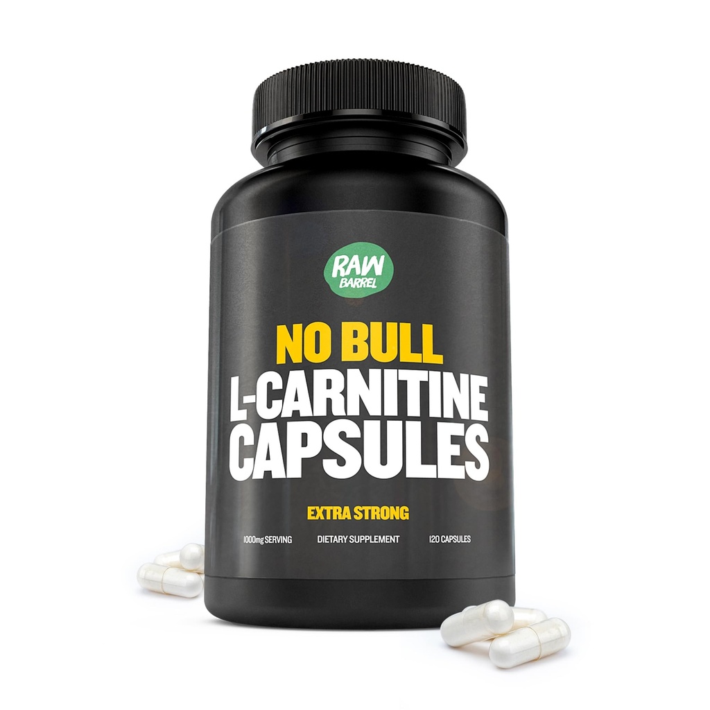 "No Bull" L-Carnitine Supplement, Pure Keto-Friendly L-Carnitine L-Tartrate Capsules for Improv Cognitive Function & Focus for Women and Men, L Carnitine Capsules, 500 mg