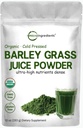 Mikro Malzemeler Organik Barley Grass Juice, 10 Ounce, Cold Pressed, US Grown, Rich in Immune Vitamin, Fibers, Minerals, Antioksis and protein, Support Immune System and Digestion, Vegan