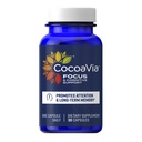 CocoaVia Memory & Focus Brain Supplement, 30 Ημέρα, Cocoa Flavanol Blend, Lutein, Προστέθηκε καφεΐνη για Boost. Βελτίωση Γνωστική λειτουργία, Προσοχή, Vegan & Plant Based, 30 κάψουλες