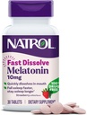 Natrol Hızlı Dissolve Melatonin 10 mg, Yetişkin Destek