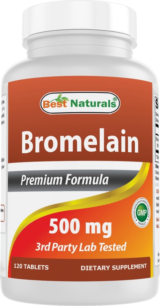 En İyi Doğallar Bromelain Proteolytic Digestive Enzymes Supplements, 500 mg, 120 Tablet - Sağlıklı Digestion, Ortak Sağlık, Nutrient Abstion, Ortak Sağlık, Nutrient Abhidrasyon