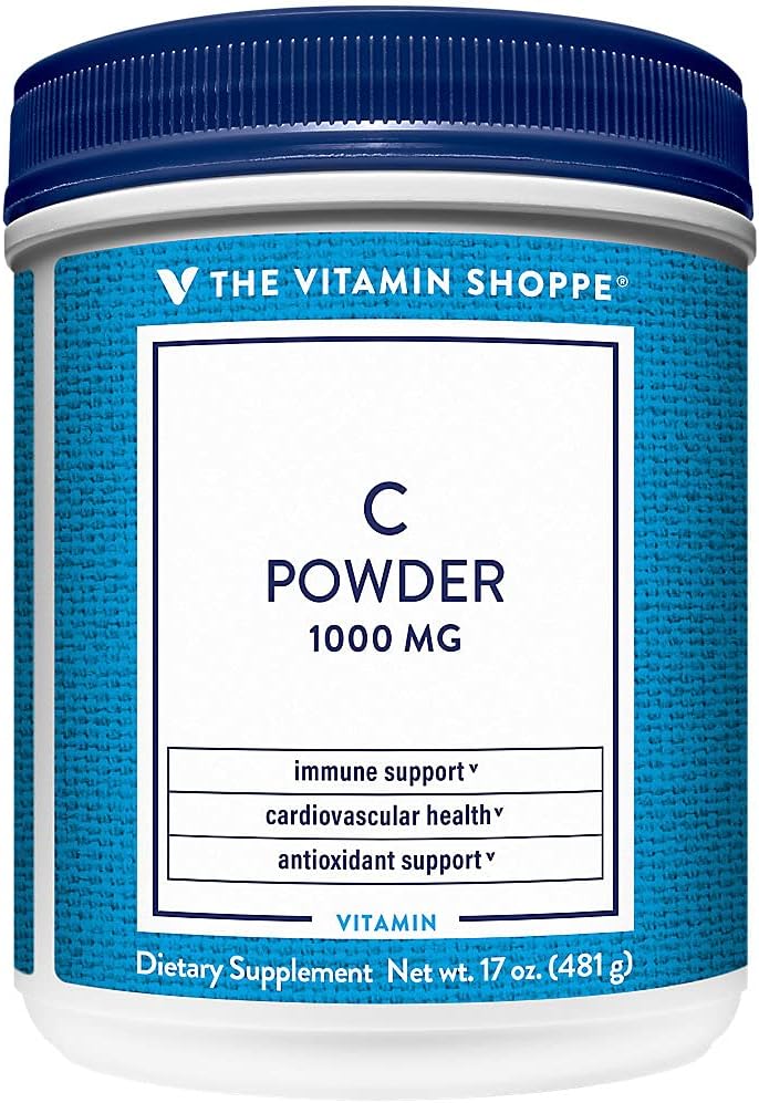 Shoppe Vitamin C Toz 1000MG, Antioksi Bu Destekler Immune ve Cardiovascular Health (17 Ounces Toz)
