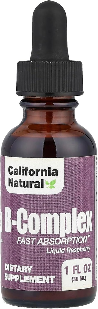 California Natural B Complex Sublingual Συμπλήρωμα, Βατόμουρο, 1 ουγγιά