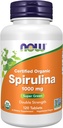 Şimdi Gıdalar Tamamlar, sertifikalı Organik, Spirulina 1000 mg (Çift Güç), Beta-Carotene (Vitamin A) ve B-12 doğal olarak GLA , 120 Tabletler ile Zengin (Vitamin A) ve B-12)