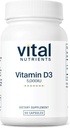 Vital Nutrients D 5000 IU | Vitamin D3 Tamam | Sağlıklı Kemikler, Dişler, Kaslar*| Hücreler & Immune Function |dis Abxia | Gluten, Dairy and Soy Free | 90 Capsules