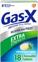 Gas-X Ekstra Kuvvetli Gaz Yardım Tabletleri Simethicone 125 mg, Peppermint Creme - 18 Kont