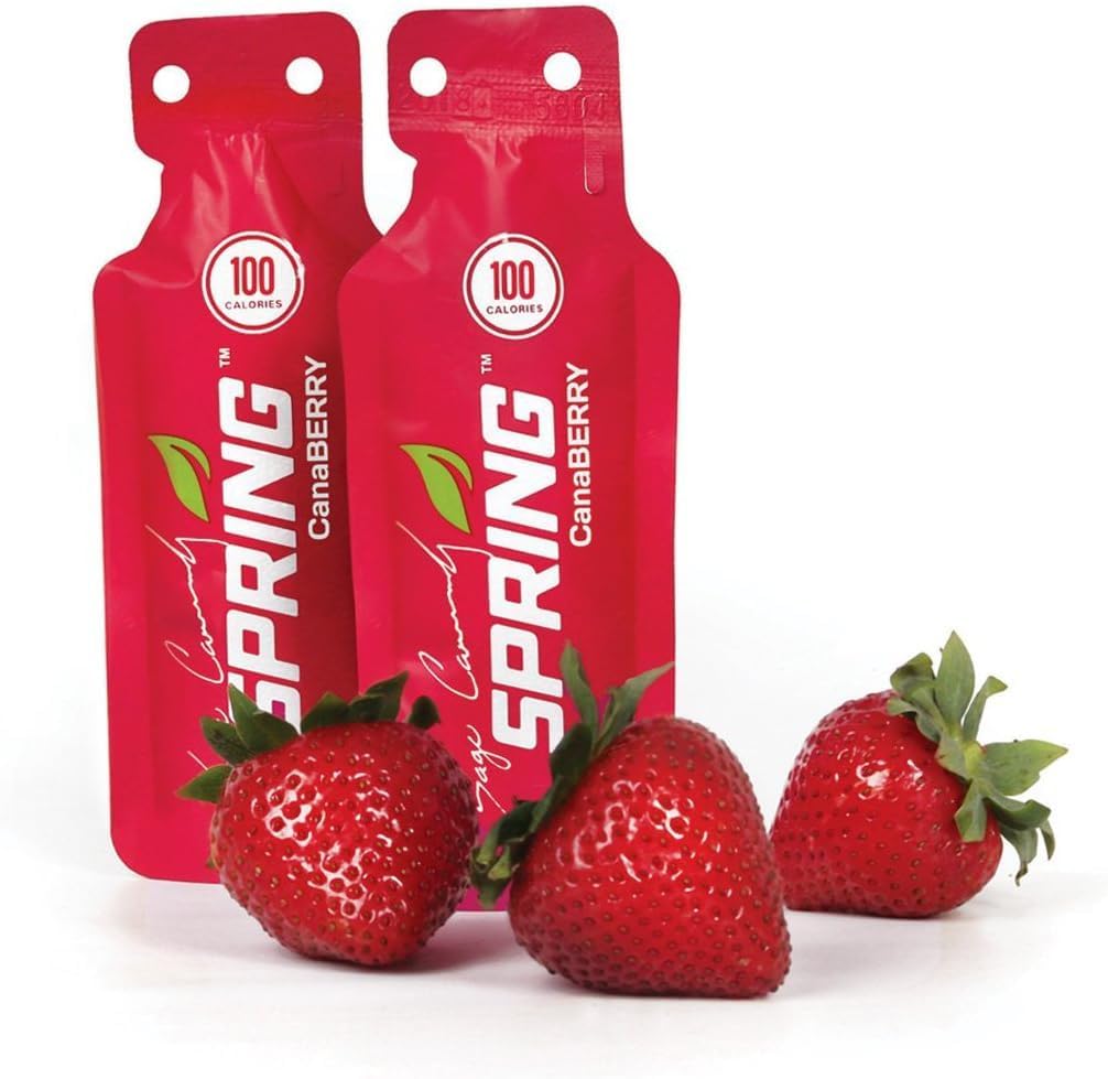 Spring Energy Gel - Canaberry - 20 Ct - Σπορ Διατροφή Ενεργειακά Γέλη για Δρομείς