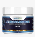 VITAMISAN Premium Βιολογική κρέμα γλυκοζαμίνης & χονδροϊτίνης με MSM, Arnica, & Collagen