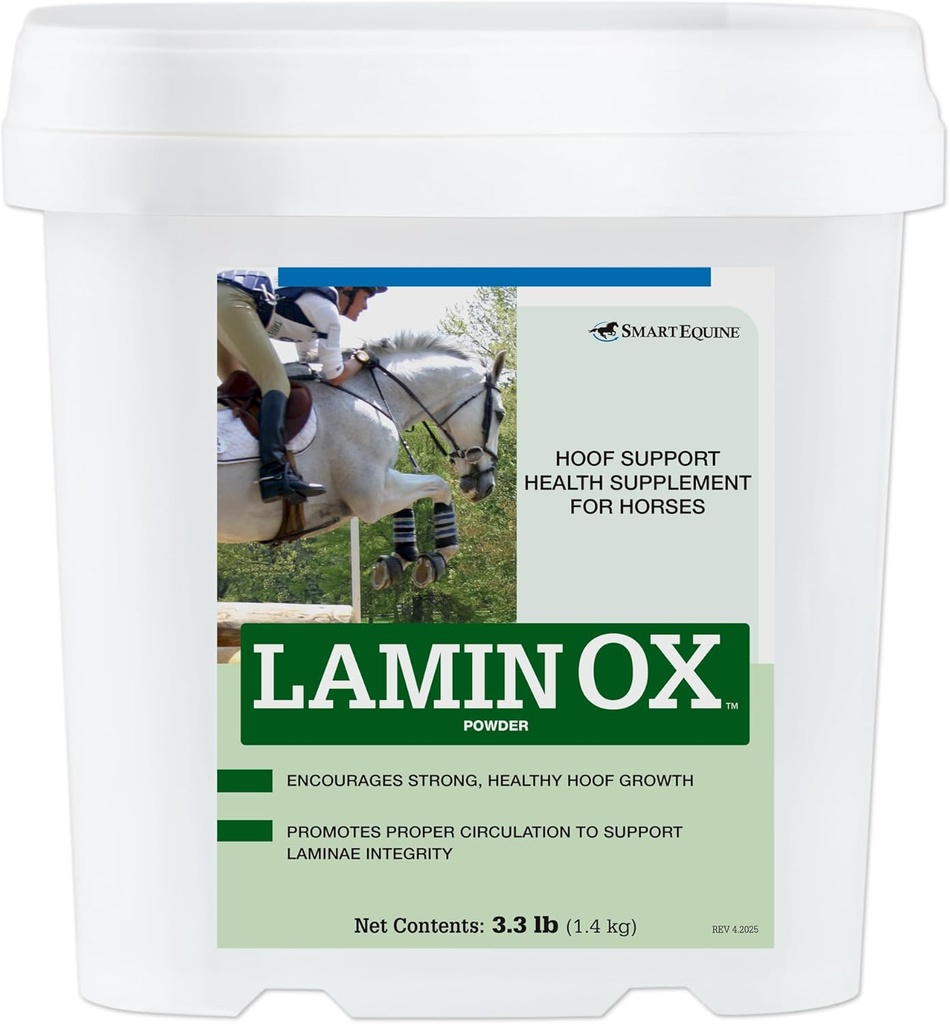 SmartEquine LaminOX Toz | Atlar için Hoof Destek | Duy Laminae | Kul Supplement for Circulation, Hoof Health ve Büyüme | 3.3 lb