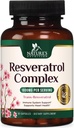 Resveratrol Tamam 1800 mg - Sağlıklı Aging & Immune Support - Kalp Sağlığı ve Hücre Enerji Desteği - Non-GMO, Bio available Trans-Resveratrol - 60 Vegan Capsules