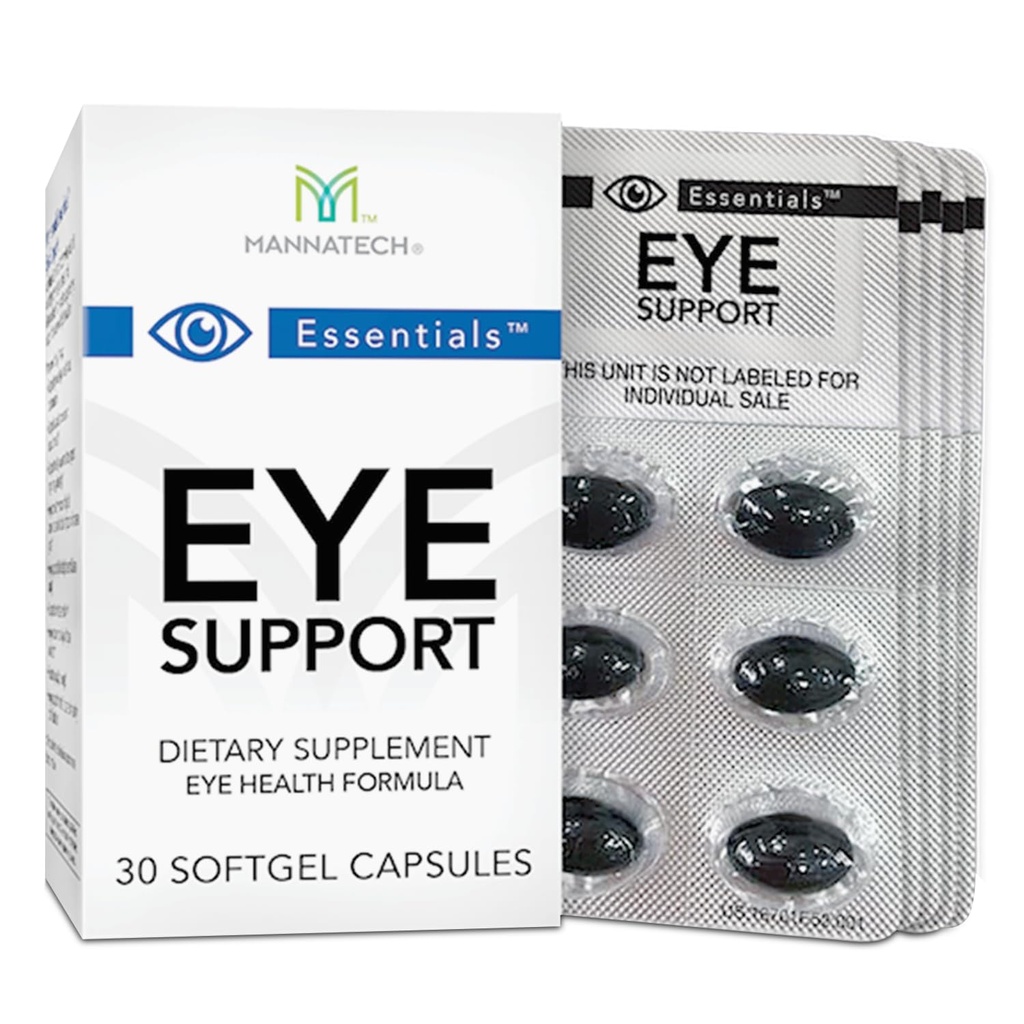 Mannatech Eye Care Supplement, General Eye Health Sight Care Supplement w/Lutein & Zeaxanthin. Eye Support 30 Softgels.