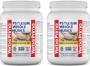 Yerba Prima Whole Psyllium Husk Fiber Supplement 20 oz (Pack of 2) - Vegan, Gluten Free, Non-GMOMO