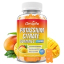Potasyum Gummies, High Piyal Supplement Gummies 1200 mg for Yetişkinler & Kids, Support Leg Cramps & Muscle Health, Vegan, Mango Flavor 60 Count