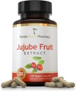 Florida Herbal Pharmacy, Jujube Συμπλήρωμα Εκχυλίσματος Φρούτων Κάψουλες 10:1 (120 Κάψουλες) 500 mg ανά Καψάκιο, 1000 mg Σερβίροντας