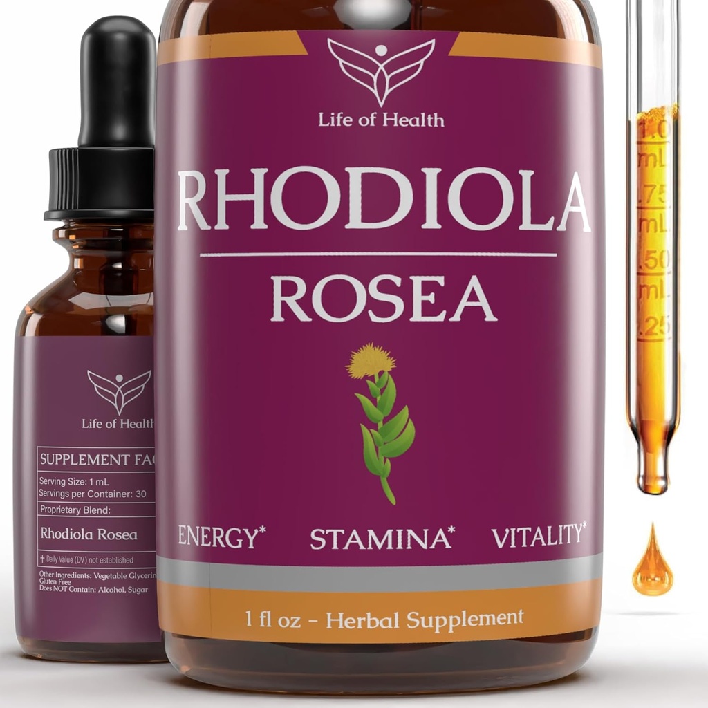 Rhodiola Rosea Tincture - Rhodiola - Rhodiola Tür - Enerji için Stamina, Bilişsel Destek ve Çok Daha Fazla - Enerji Tamamları - Rhodiola Tincture - Rhodiola Supplement - (2)