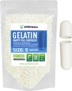 XPRS Nutra Boyutu 5 Boş Kapsüller - 1000 Kont Çok Küçük Boş Gelatin Capsules - Pills DIY Capsule - Do-It- Yourself Vitamin Supplements (Beyaz)