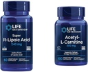 Life Extension Super R-Lipoic Acid 240 mg ve Acetyl-L-Carnitine 100 Capsules - Hücre Enerji ve Beyin Sağlığı