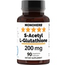 MONOHERB S- Acetyl L- γλουταθειόνη 200mg - 90 κάψουλες χορτοφάγων