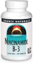Source Naturals Niacinamid B-3, 1500 mg Diyetsel Supplement - 50 Tablet
