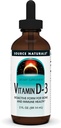 Source Naturals Vitamin D-3 Sıvı Drops 2000 iu Supports Bone & Immune Health * - 2 Akışkan oz
