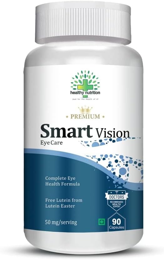 Smart Vision Eye Care Supplement to improve Vision, Blue Light, Glare Hassasiyet & Digital Guard Formula (Lutein, Zeaxanthin) - 90 Vegetarian Capsules