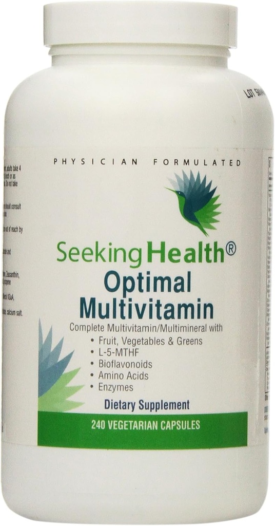 Seeking Health Optimal Multivitamin | 240 Capsule | Multivitamin Supplement | Daily Multivitamin | Erkekler için Çokvitamin | Kadınlar için Çokvitamin |