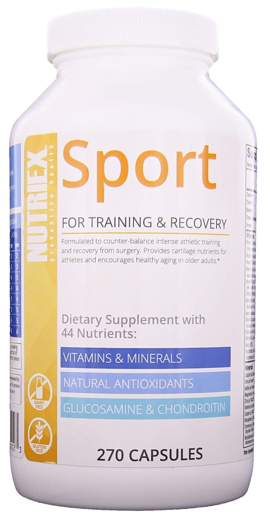 Nutriex Sport Glucosamine & Chondroitin 270 Capsules ile Kapsamlı Çokvitamin Supplement