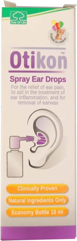 OTIKON Ear Drops Natural Ear Spray for Ear Discomfort 15 ml