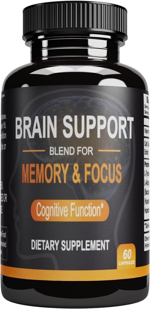 Brain Premium Nootropic Brain Supplement, 60 Count, for Men & Women