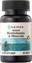 DAIKEN Mini Multivitamin, 60 Tablet, Lutein, Lycopene & Folic Asit ile Geliştirildi, Zaman Kadınlar ve Erkekler için Çokvitamin, Vegan & Easy to Swallow