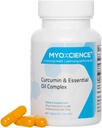 MYOXCIENCE Curcumin & Essential Oil Kompleksi | BCM-95 | 500 mg Curcumoind, Curcumin & Volatile Oil Kompleksi (60 Vegetarian Capsules)
