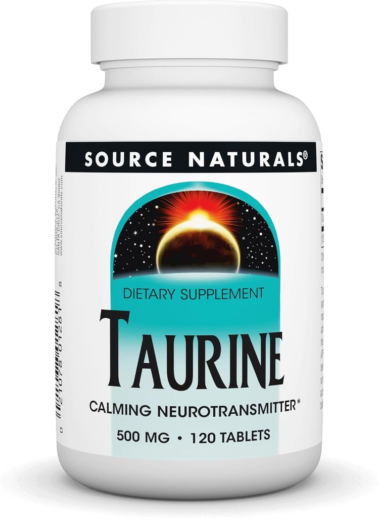 Source Naturals Taurine Calming Neurotransmitter* 500 mg Tabs, 120 ctt