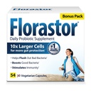 Kadınlar ve Erkekler için Florastor Daily Probiyotik Supplement, Proven to Support Digestive Health, Saccharomyces Boulardii CNCM I-745 (54 Capsules)