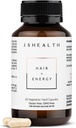 JSHealth Hair Formula - Βιταμίνες για την ανάπτυξη των μαλλιών και την ενέργεια με ψευδάργυρο και ιώδιο - συμπλήρωμα απώλειας μαλλιών για άνδρες και γυναίκες (60 κάψουλες)