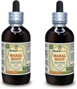 Maral Root (Rhaponticum Carthamoides) Tincture, Organik kıl Kökleri Sıvı Tür (Brand Name: HerbalTerra, Proudly Made in USA) 2x4 fl.oz (2x120 ml)