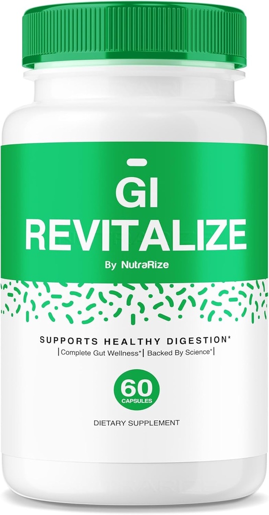 GI Revitalize Κάψουλες - GI Revitalize Pro χάπια για την υποστήριξη της υγιούς πέψης, GI Revitalized Advanced Formula for Gut Health, G I Revitalizer Maximum Strength Supplement Reviews (60 Κάψουλες)