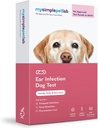 MySimplePetLab Dog Ear Infection Test Kit, Vet Onaylandı, Yeast & Bakteri, Mail-in Kit, Hızlı Sonuçlar, Easy at-Home Mixy için Kullanımı, Itchy Ears, Supports Dog Ear Health