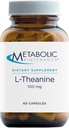 Metabolic Bakım 100 mg L-Theanine Supplement to Support Health Focus & Relaxation - L-Theanine Suntheanine Amino Asit for Supporting Stress Response (60 Capsules)