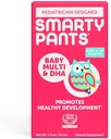 SmartyPants Baby Multi&DHA Supplement:Liquid Multivitamin with Vitamin D3, C,Vitamin B6,Biotin,Choline & Lutein, for Infants 6-24 Ay,Gluten Free, Natural Fruit Flavor,30 Hizmetler (Pazar Mayıs Vary)