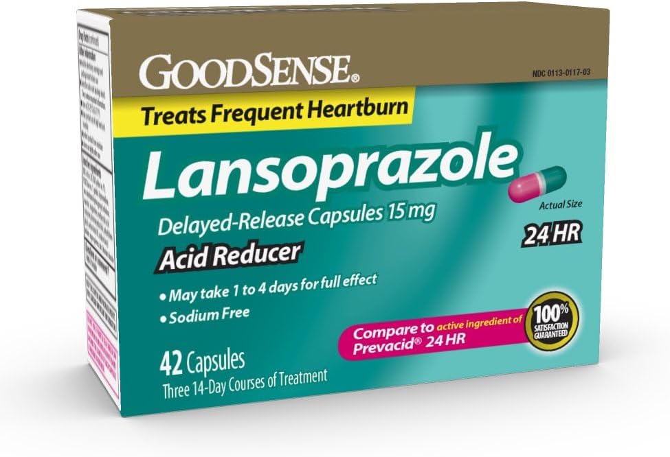 İyi Sense Acid Transaction Lansoprazole Gecikmiş Yayın Kapsülleri, 15 mg, 42 Kont