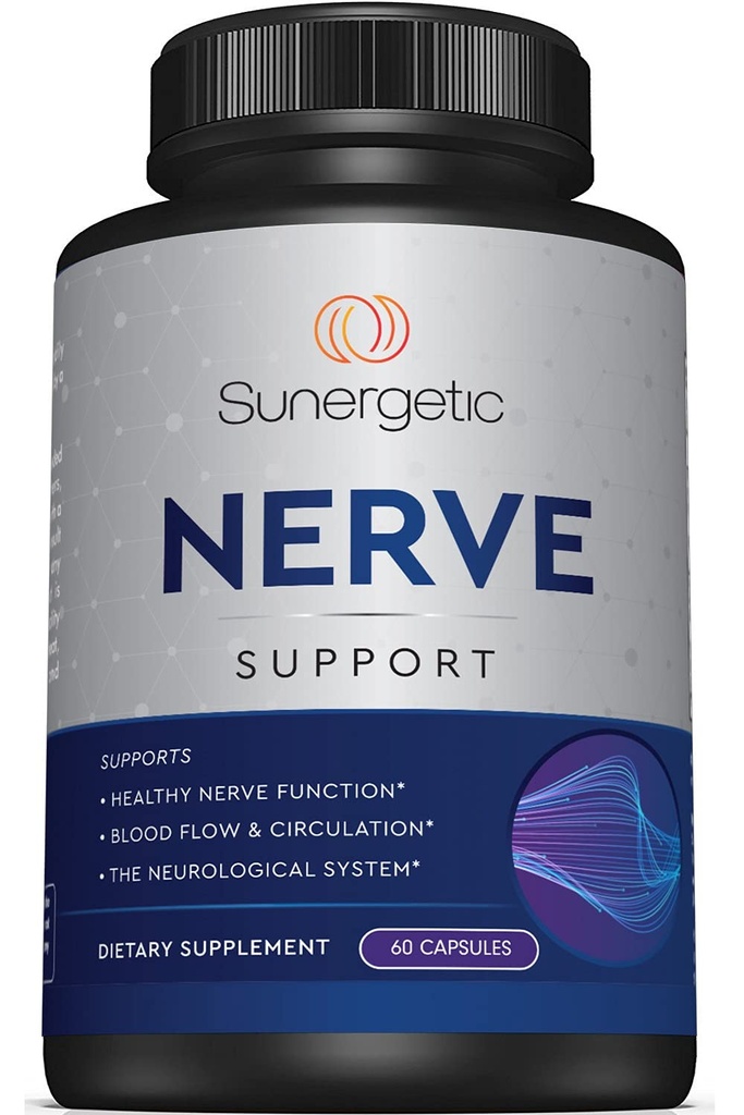 Premium Nerve Support Supplement – με Alpha Lipoic Acid (ALA) 600 mg, Acetyl-L-Carnitine (ALC) & Benfotiamine - Nerve Support Formula for Healthy Circulation, Feet, Hands & Toes - 60 Κάψουλες