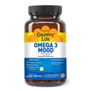 Country Life Omega 3 Mood – 2000 mg Fish Oil with EPA & DHA – Brain, Heart & Mood Support – Lemon Flavored, No Fishy Aftertaste – sertifikalı Gluten Free, Non-GMO – 90 Softgels
