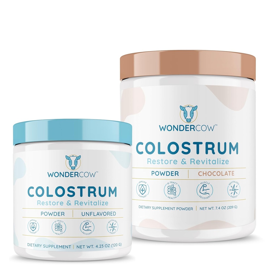 WONDERCOW Unflavored + Chocolate Colostrum