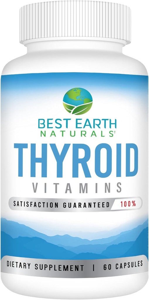 Best Earth Naturals Yourroid Support Supplement for Women and Men - 60 Capsules